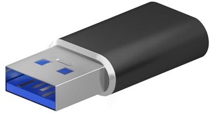 AISENS - A108-0678 - Mini adattatore USB 3.2 Gen2 / USB 2.03A, Tipo USB-C/H-A/M, Nero