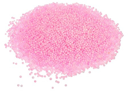 QUARKZMAN Perline Schiuma Palline Schiuma 2-3mm per Decorazioni Matrimoniali e Feste, Palline Imballaggio Piccole, Forniture per Artigianato Fai-da-Te (Rosa Opaco, 1pz Circa 2000pz)