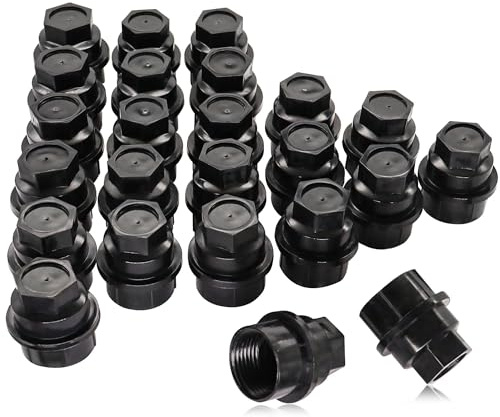 15646250 24 PCS Wheel Lug Nut Cap Covers Fit for GMC Fit for Chevy C1500 C2500 C3500 for Silverado Suburban for Cadillac Escalade M27-2.0 Hex Size 22mm Length 39.4mm Full Size# 6116071 711025 99956