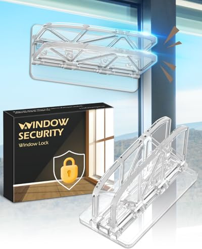 Sliding Door Lock Window Locks - 2 Pack Sliding Glass Door Lock for Child Safety Closet Door Security Locks for Kids Home Security Door Lock Safety Childproof for Inside Flip Door Latches Bar Stopper