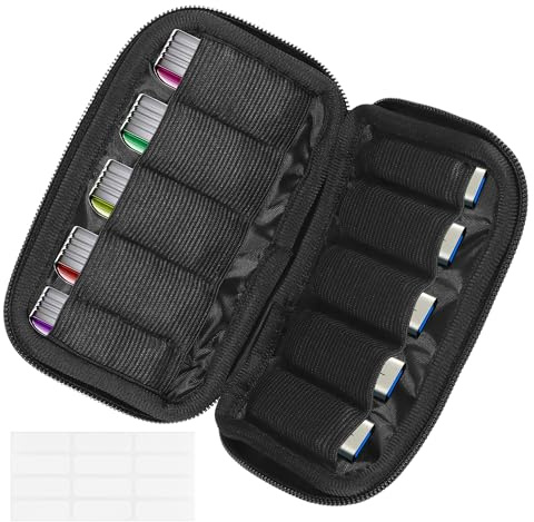 Etui de Rangement pour Clé USB, Sac de Rangement | pour Clé usb avec 10 Emplacements per memory stick/memoria, adatto per i viaggi, l'ufficio e la casa