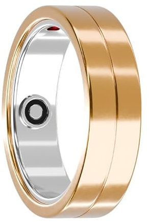 Maxcom mRing | Anello intelligente | Oro Taglia 8 Monitoraggio del sonno, della Frequenza Cardiaca e del Fitness Wearable Smartring | Compatibile con iOS/Android | Durata della batteria 6 giorni