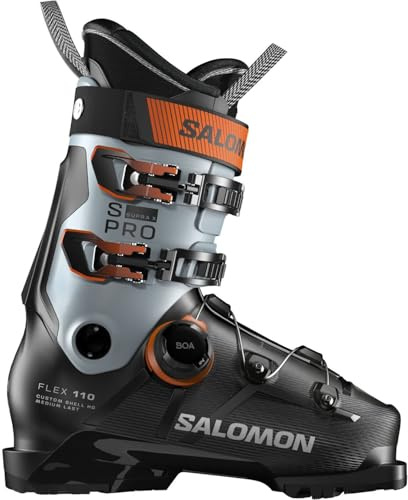 SALOMON ALP. Boots S/PRO Supra BOA X110 GW Black/Arona/ORANGE Tiger - 29