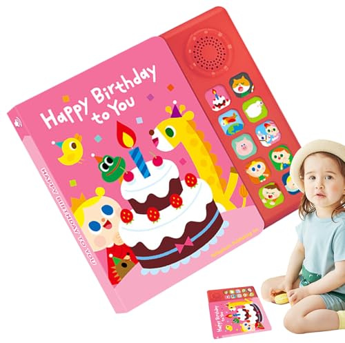 Libro de voz para niños - Libro de aprendizaje musical con 10 canciones en inglés | Interactivo para la educación de la primera infancia | Rimas infantiles y canciones infantiles, diseño seguro y