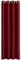 PONY DANCE Single Blackout Curtain - Eyelet Thermal Insulated Christmas Party Decor Curtains for Bedroom, Nursery Room, 1 Panel, W 52 Inch x L 84 Inch, Red
