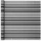 Ventanara® Balkonverkleidung Sichtschutz PVC Balkonumspannung Zaun Verkleidung Blende Windschutz Folie 500 x 75 cm Grau gestreift