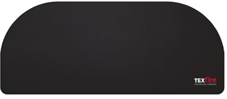 TEXFIRE | Tapis Ignifuge Semi-Circulaire pour cheminée et poêle. Tissu Isolant Thermique. Protecteur de sols délicats Type parquet.