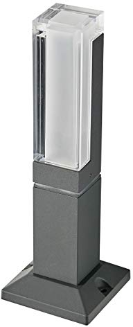 Topmo-plus lampada esterna da giardino 7W COB Luce da esterno 3000K 770LM 30cm Grigio IP65 aiuole sentieri alluminio/acrilico