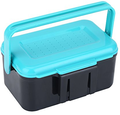 Alomejor Fishing Bait Box Case Fishing Accessories Waterproof Plastic Storage Containers