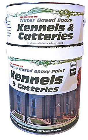 ASK Coatings Cattery and Kennel Floor Paint, waterproof epoxy paint (2.5L, Clear)