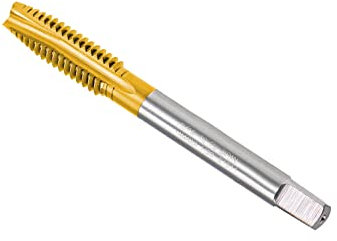 CoCud Espiral Punto Machos, 5/16-18 UNC Rosca, Titanio Revestido Alta Velocidad Acero 6542 Tornillo Fresado Roscar Macho - (Aplicaciones: para Roscado Perforación Máquina), 1uds