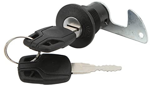Set di Serrature per Baule Posteriore, Lucchetto per Bagagliaio per Motocicletta, Bauletto Posteriore, Lucchetto per Coda di Montaggio per Scooter in Plastica di Alluminio (B gancio corto)