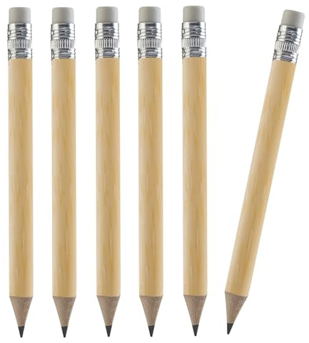 TH Golf 100pcs Premium Golf Pencils, 4 Inch Mini Pencils Half Pencils with Eraser Sharpened Wood Mini Round Pencils for Schools Wedding Toddlers Home Corporate Multiple Colours