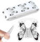 100 Stück Nagel Schablonen, Selbstklebende Butterfly Schwarz, Nagelschablonen Modellier-Schablone selbstklebend für Gel-Nägel,für die Künstliche Fingernagel Modellage/DIY Maniküre