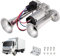 Gobesty Air Horn 12V, 600DB Super Loud Car Horn, Double Tube Train Horn with Compressor, Airhorn for Truck, Train, Car, Van (Silver)