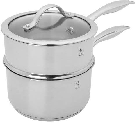 Henckels Aragon 2.5-qt Stainless Steel Saucepan with lid & steamer insert