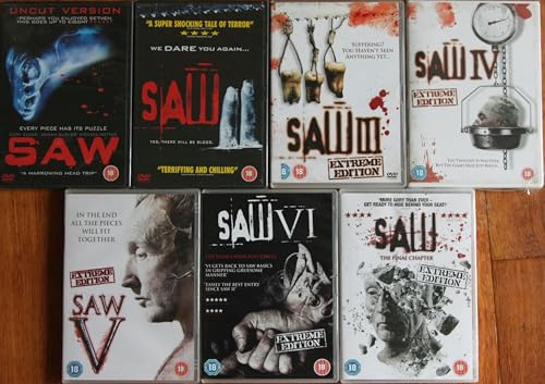 SAW COMPLETE COLLECTION / 1-6. SAW 1 + 2 + 3 + 4 + 5 + 6 / 7. SAW - THE FINAL CHAPTER / ULTIMATE 7x DVD SET