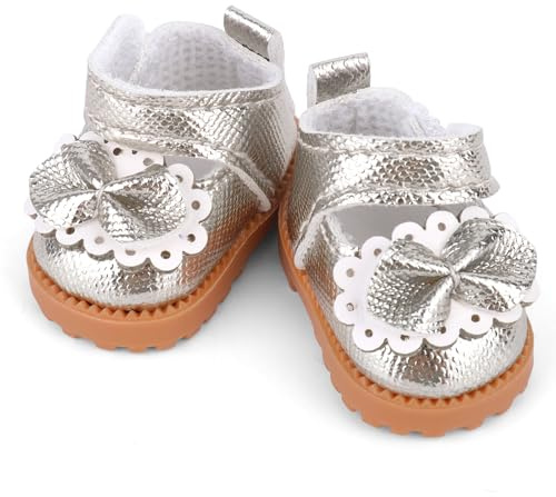 Mikovivi Mini chaussures mignonnes pour poupée, accessoires de chaussures de poupée, vêtements élégants pour poupées de 15 cm et 17 cm