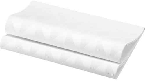 Duni Elegance-Servietten Crystal weiß, 48 x 48 cm, 40 Stück