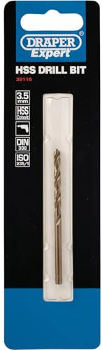 Draper H30PB Expert HSS Cobalt Drill, Blue, 3.5 mm