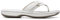 Clarks Brinkley Sea, Chanclas Mujer, White Synthetic, 35.5 EU