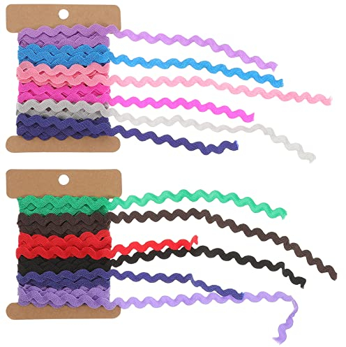 Healifty Nähen Bänder Band Borte Spitzenborte Polyester Trim Bänder Spitzen Zierband Stoffband Diy Handwerk Band Farbe Blumenmuster Stoff Lace Für Kleid Kappen Taschen Nähzubehör 2 Stücke,(8mm,Multi-C