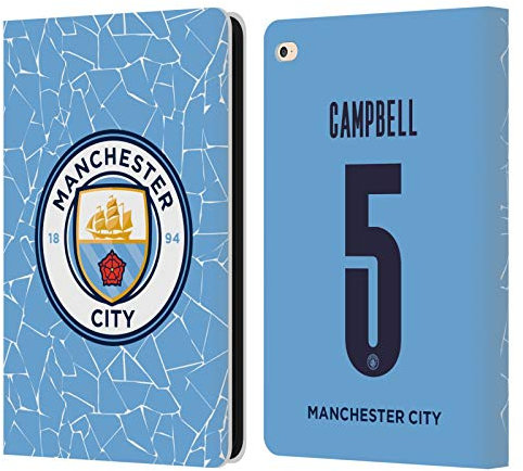 Head Case Designs Offiziell Zugelassen Manchester City Man City FC Megan Campbell 2020/21 Frauen Home Kit Gruppe 2 Leder Brieftaschen Handyhülle Hülle Huelle kompatibel mit Apple iPad Air 2 (2014)