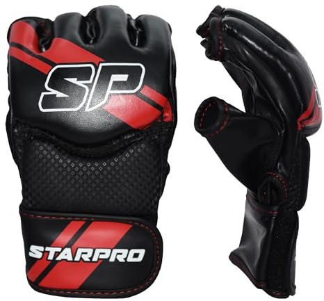Starpro MMA Grappling-Handschuhe - Für Sparring und Grappling im Kampftraining, Muay Thai, Kampfsport, MMA, Kickboxen und Fitnessübungen | Männer Frauen