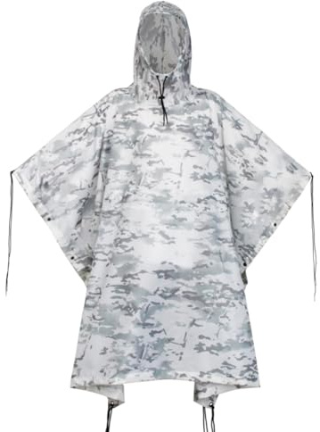 WINWAY Leichter Wasserdichter Regenponcho Herren & Damen Tarn Regenjacken mit Kapuze Faltbare Tasche mit Kapuze Schutzdecke Unterschlupf Plane Ideal für Camping Jagd Wandern Hikking