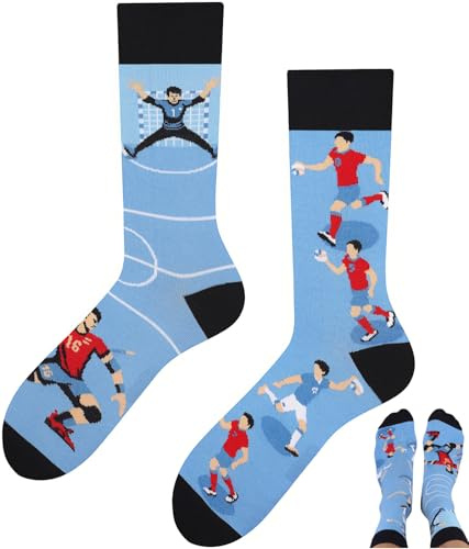 TODO Lustige Socken Handball Herren, Coole Socken Lustig mit Handball Motiv 43-46