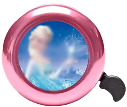 DEZP Cartoon Sonnette de Vélo pour Enfants,Anime Mignon Rose Sonnette De Vélo,Mini Cloche De Vélo,Sonnette Guidon De Vélo Sécurité avec Un Son Fort,Accessoire Vélo pour Garçons Filles