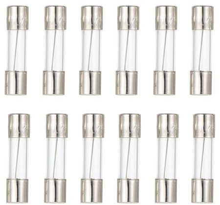 (12Pcs) F5AL125V 5A 125V fuses 5x20 mm, 5 amp 125 Volt Fast-Blow Glass Fuses 0.2x0.78 Inch (5A)