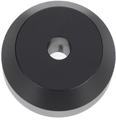 IMIKEYA Adattatore per Giradischi in Alluminio 45 Giri Accessorio per Dischi da 7 Pollici Riduzione Vibrazioni e Risonanza Compatibile Giradischi Domestici e Professionali