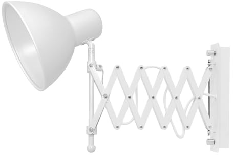 Applique murale extensible blanche E27 réglable vintage ciseau lampe de lecture murale salon chambre cuisine intérieur éclairage