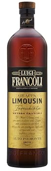Luigi Francoli - Grappa Limousin 700ml - Grappa da Vitigni Piemontesi Distillazione Ecosostenibile Vinacce Nebbiolo, Dolcetto e Moscato - 42.5% vol.