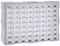Gecheer Multi-Schubladen Organizer mit 64 Schubladen Sortimentskasten Kleinteilemagazin Aufbewahrungseinheit Werkzeugschrank Bastelbox Werkzeug-Organizer 52x16x37,5 cm Grau Polypropylen