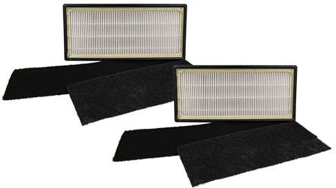 vhbw 4-teiliges Filter-Set kompatibel mit Honeywell W-9071E, HAP-16200E Luftreiniger - Vorfilter, Aktivkohle+Hepa