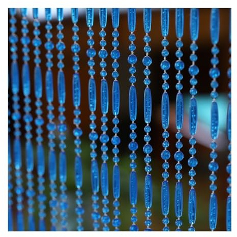Cortinas De Cuentas para Puertas Exteriores Transparent Beads Door Curtain Indoor Home Window Decor Curtain DIY Stage Photography Background Party Decoration Cortina De Cuentas De Cristal (Color : 5