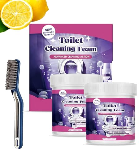 Fizzclean Detergente per WC, Fizz Clean, Versione 2026 Migliorata: Schiuma Attiva per WC Fizz Clean, Detergente Schiumogeno Extra Potente (Dosen,2PCS)