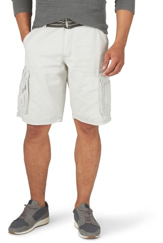 Lee Dungarees för män, Wyoming-cargoshorts med bälte.