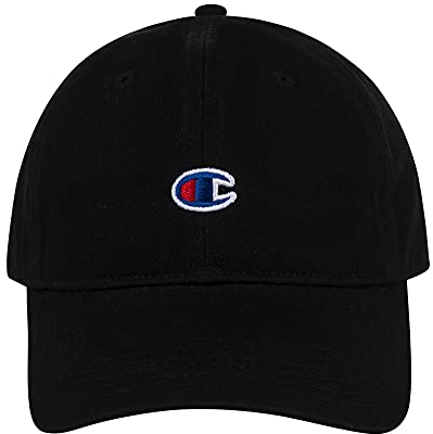 Champion Herren Dad Adjustable Cap Stirnband, Dunkles Schwarz, Einheitsgröße