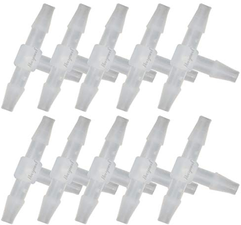 Horiznext 1/4 Polypropylene Barbed Tee Fitting, 3-Way Connector, 10 Pcs