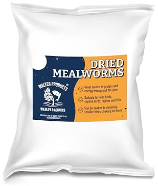 Walter’s Meal Worms (5kg) - Dried Mealworms for Birds, Bird Food in Stay Fresh, Refill Bags