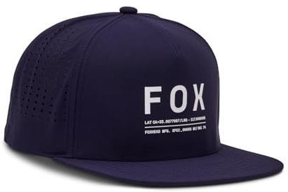 Fox Racing Herren Snapback-Mütze mit Anti-Stop-Technologie Hut, Mitternacht/Ausflug, einfarbig (Midnight//Getaway Solids), One Size