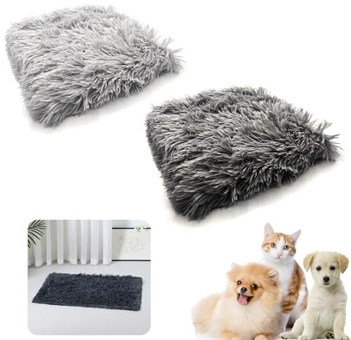 2 Pack Hundedecke Katzendecken Waschbar Flauschig Hundedecke Weiche Katzendecke Fleecedecke Warme Fleece Haustier Decken für Hunde Katzen Welpe Haustierdecke Matte für Kleine Hunde Katzen 56 x 36 cm