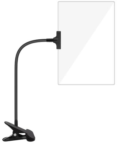 VENYAA 5-Fache Lupe mit Clip, Verstellbarer Flexibler Schwanenhals, Clip-Lupe