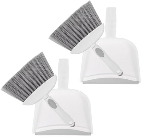Warmhm Scopa e Paletta Mini Scopa da Tavolo e Paletta Portatile Spazzola per Pulizia Dettagliata Adatta per Computer Telefoni Desktop e Piccole Aree