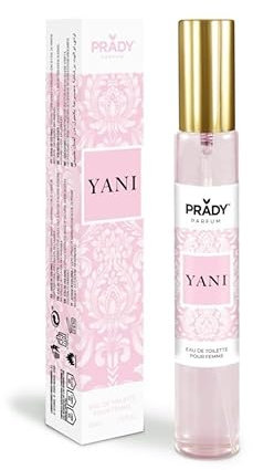 PRADY - Eau de Toilette 33ml YANI - Notes parfumées orientales et flacon rose pour femme.