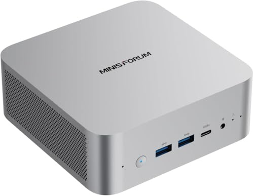 MINISFORUM M1 Pro-125H Barebone AI Mini PC, Intel Core Ultra 5 125H (14 core/18 fili, fino a 4,5 GHz), USB 4/Raid/OCuLink/Wi-FI 7/BT 5.4, schermo 4K Quad