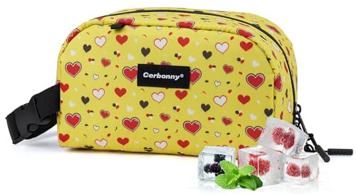 Cerbonny Freezable Snack Bag, Small Cool Bag with Ice Packs | Insulated, perfect for office, school & travel. Great for yogurt, fruit snacks and drinks. Suitable for adults/kids